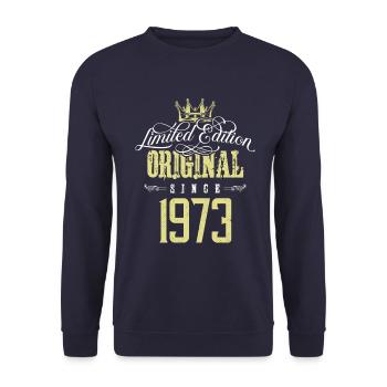 Édition limitée 1973 - Sweat-shirt Unisexe - marine - Devant - Alina (178cm) & Michal (187cm)