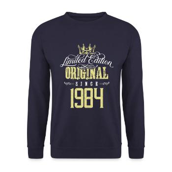 Édition limitée 1984 - Sweat-shirt Unisexe - marine - Devant - Alina (178cm) & Michal (187cm)