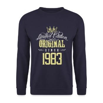 Édition limitée 1983 - Sweat-shirt Unisexe - marine - Devant - Alina (178cm) & Michal (187cm)