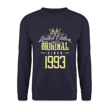 Édition limitée 1993 - Sweat-shirt Unisexe - marine - Devant - Alina (178cm) & Michal (187cm)
