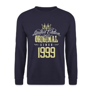Édition limitée 1999 - Sweat-shirt Unisexe - marine - Devant - Alina (178cm) & Michal (187cm)