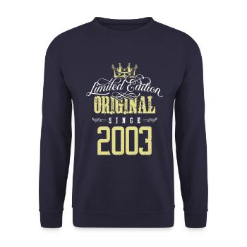Édition limitée 2003 - Sweat-shirt Unisexe - marine - Devant - Alina (178cm) & Michal (187cm)