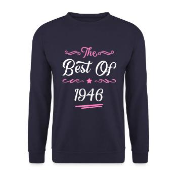 1946 best of - Unisex Sweatshirt - navy - Front - Alina (178cm) & Michal (187cm)