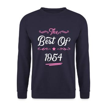 1954 best of - Unisex Sweatshirt - navy - Front - Alina (178cm) & Michal (187cm)