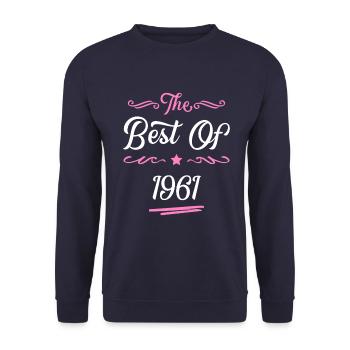 1961 best of - Unisex Sweatshirt - navy - Front - Alina (178cm) & Michal (187cm)