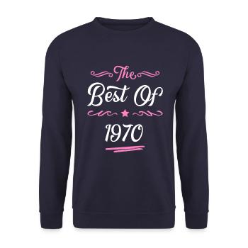 1970 best of - Sweat-shirt Unisexe - marine - Devant - Alina (178cm) & Michal (187cm)