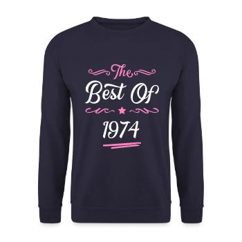 1974 best of - Sweat-shirt Unisexe - marine - Devant - Alina (178cm) & Michal (187cm)