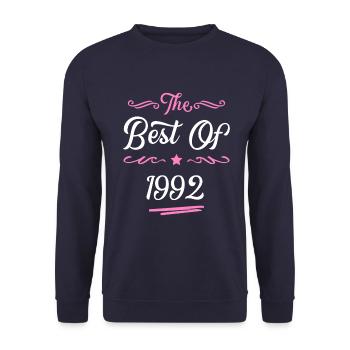 1992 best of - Unisex Sweatshirt - navy - Front - Alina (178cm) & Michal (187cm)