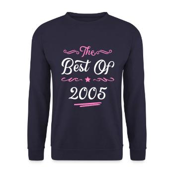 2005 best of - Unisex Sweatshirt - navy - Front - Alina (178cm) & Michal (187cm)