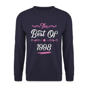 1998 best of - Unisex Sweatshirt - navy - Front - Alina (178cm) & Michal (187cm)