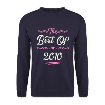2010 best of - Unisex Sweatshirt - navy - Front - Alina (178cm) & Michal (187cm)
