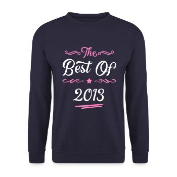 2013 best of - Unisex Sweatshirt - navy - Front - Alina (178cm) & Michal (187cm)