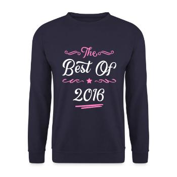 2016 best of - Unisex Sweatshirt - navy - Front - Alina (178cm) & Michal (187cm)