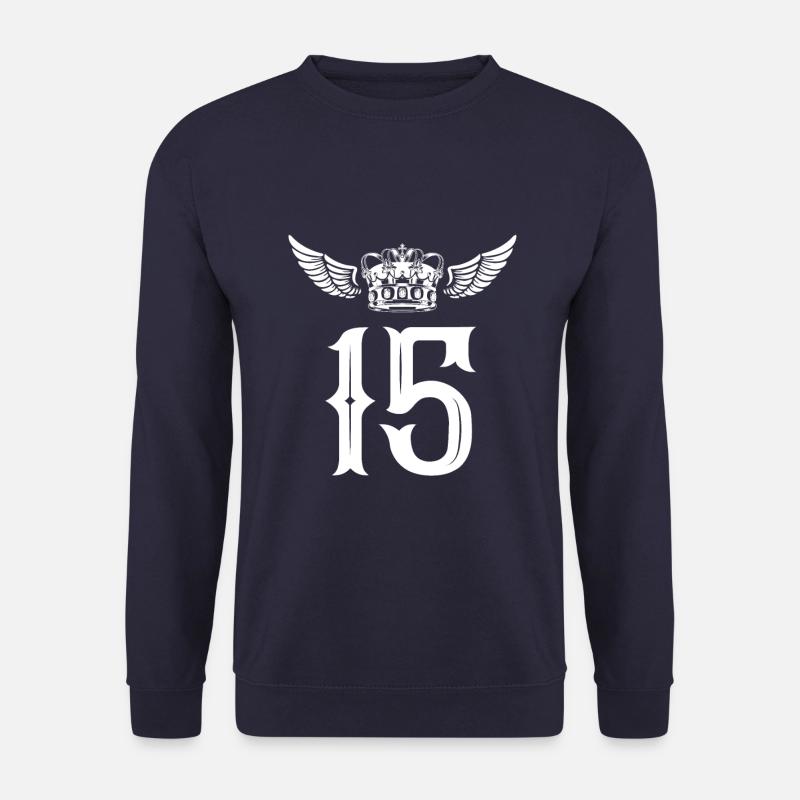 15 Number crown - Unisex Sweatshirt - navy