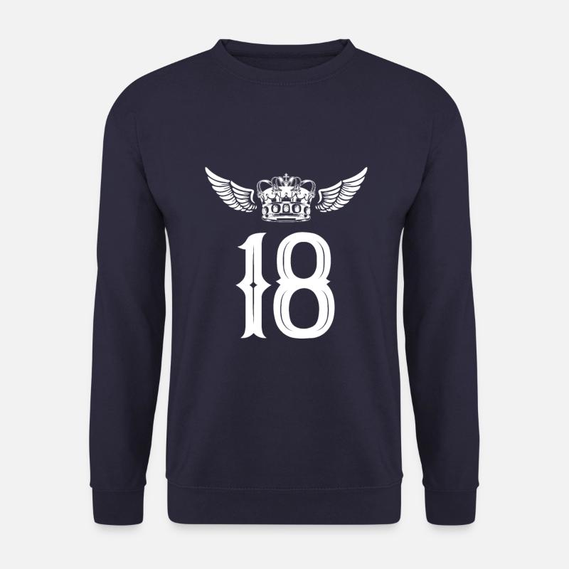 18 Couronne numérique - Sweat-shirt Unisexe - marine