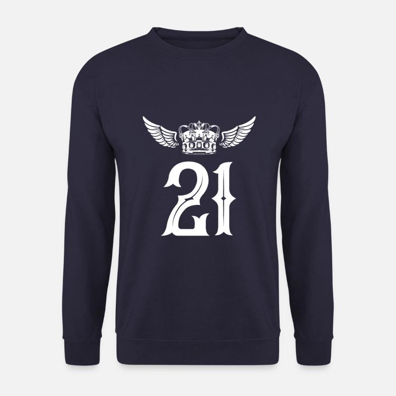 21 Number crown - Unisex Sweatshirt - navy
