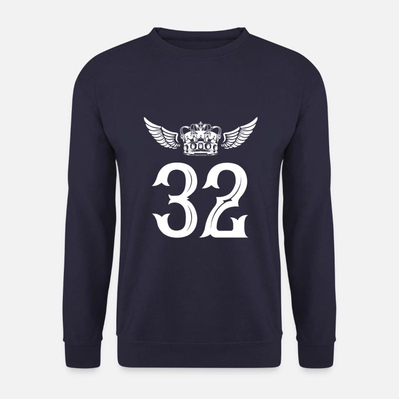 32 Zahl Krone - Unisex Pullover - Navy