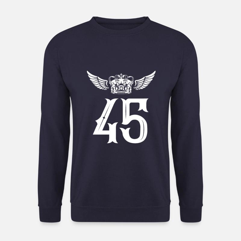 45 Number crown - Unisex Sweatshirt - navy