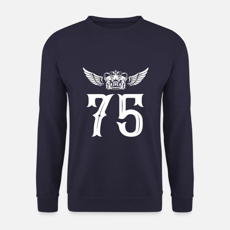 75 Zahl Krone - Unisex Pullover - Navy