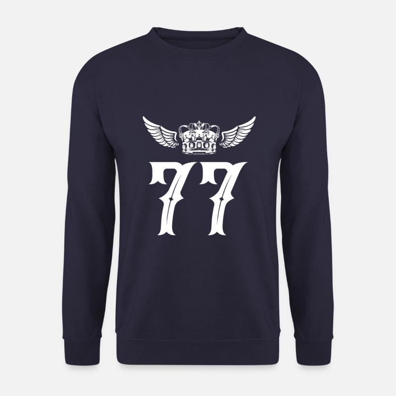 77 Zahl Krone - Unisex Pullover - Navy