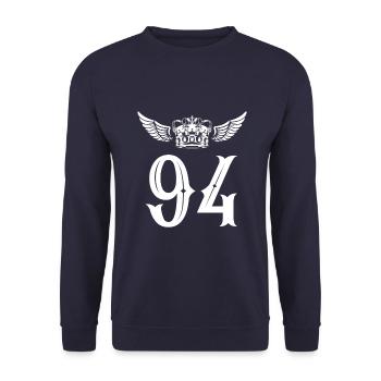 94 Couronne numérique - Sweat-shirt Unisexe - marine - Devant - Alina (178cm) & Michal (187cm)