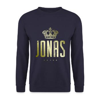 Jonas - Unisex Pullover - Navy - Vorne - Alina (178cm) & Michal (187cm)