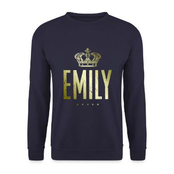 Emily - Unisex Pullover - Navy - Vorne - Alina (178cm) & Michal (187cm)