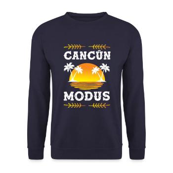 Cancun Mode - Sweat-shirt Unisexe - marine - Devant - Alina (178cm) & Michal (187cm)