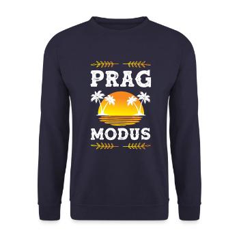 Prague Mode - Sweat-shirt Unisexe - marine - Devant - Alina (178cm) & Michal (187cm)