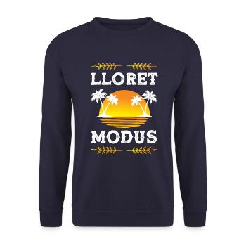 Lloret De Mar Modus - Unisex Pullover - Navy - Vorne - Alina (178cm) & Michal (187cm)