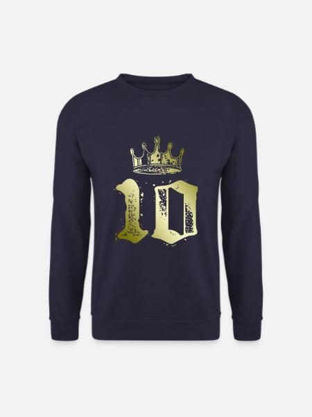10 Zahl Krone - Unisex Pullover - Navy