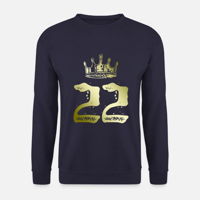 22 Couronne de numéros - Sweat-shirt Unisexe - marine