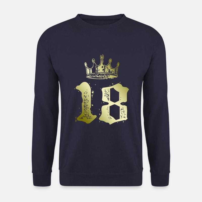 18 Zahl Krone - Unisex Pullover - Navy
