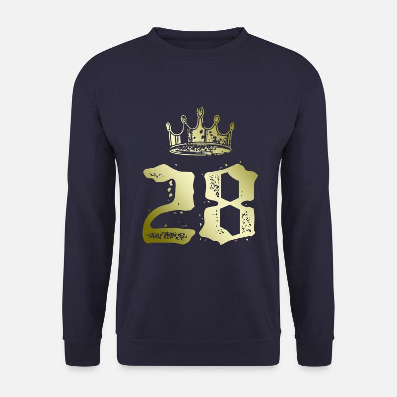 28 Zahl Krone - Unisex Pullover - Navy