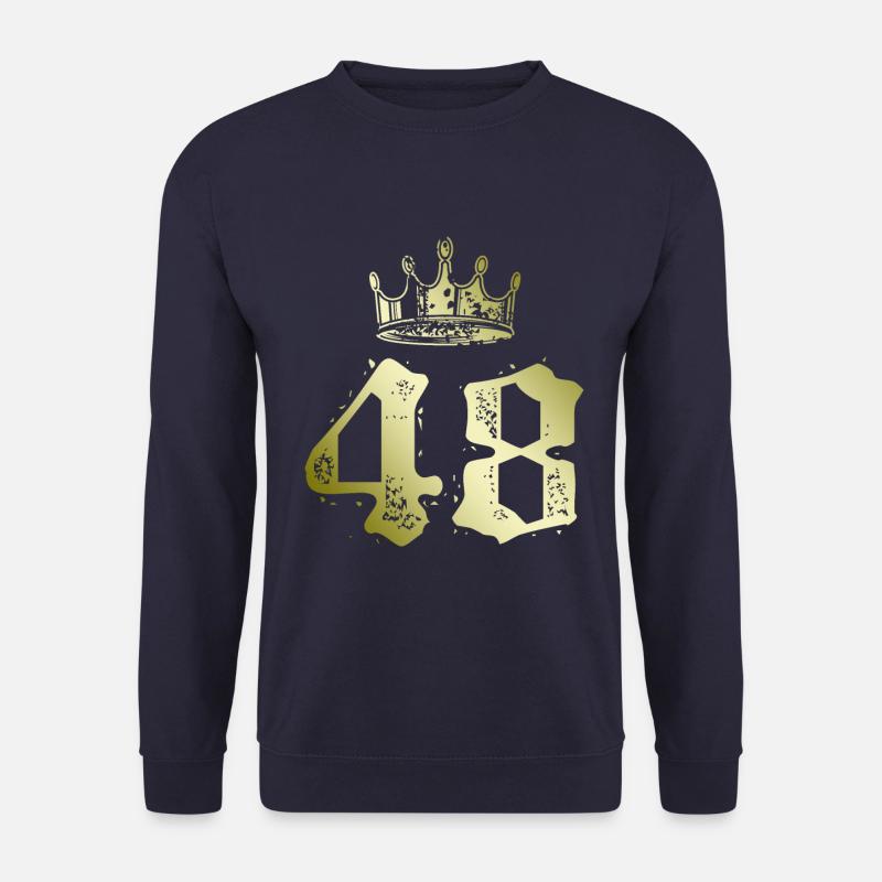 48 Zahl Krone - Unisex Pullover - Navy