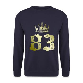 83 Couronne numérique - Sweat-shirt Unisexe - marine - Devant - Alina (178cm) & Michal (187cm)