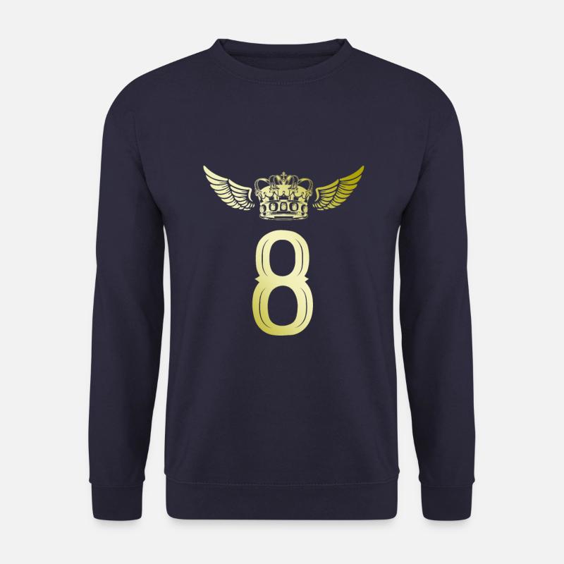 8 Number crown - Unisex Sweatshirt - navy