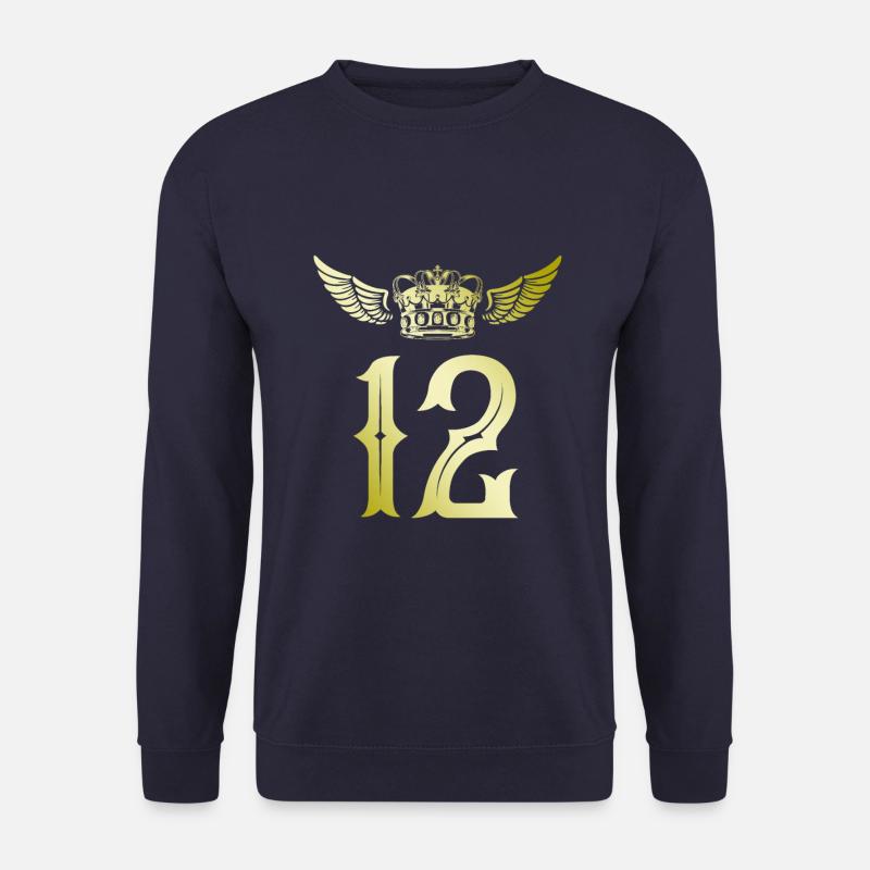 12 Number crown - Unisex Sweatshirt - navy