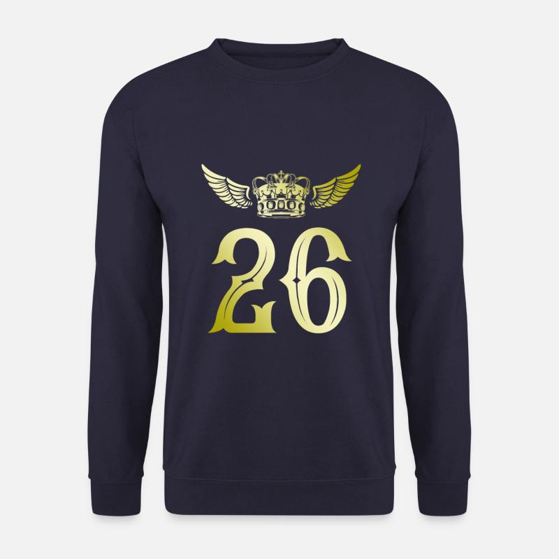 26 Zahl Krone - Unisex Pullover - Navy