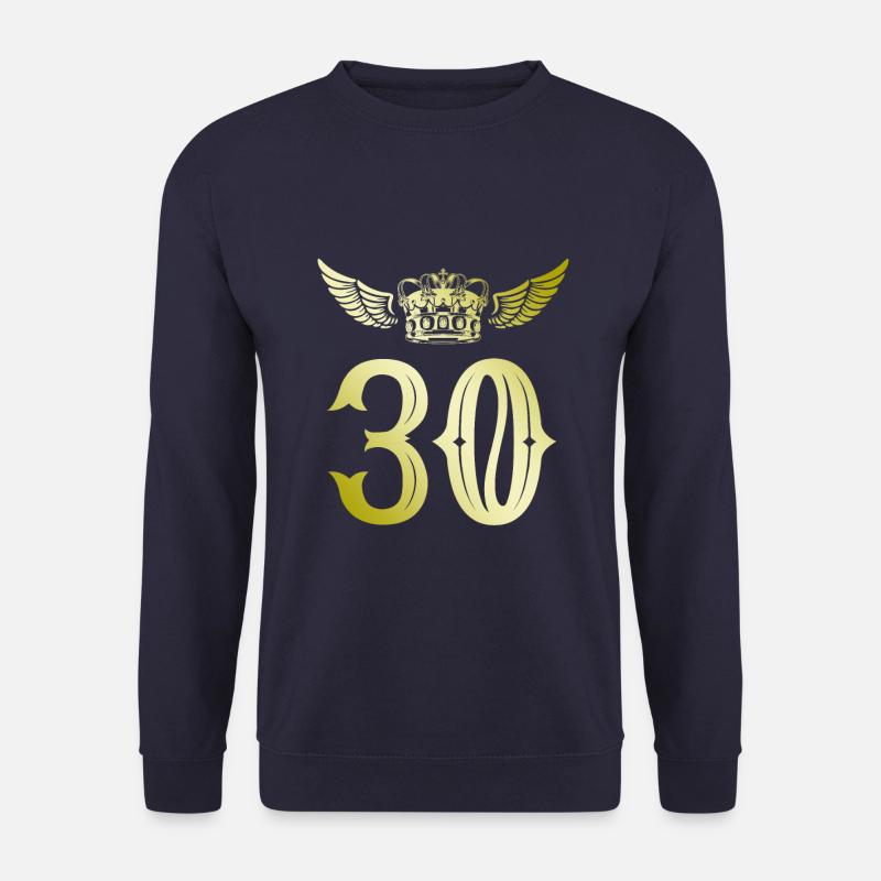 30 Number crown - Unisex Sweatshirt - navy