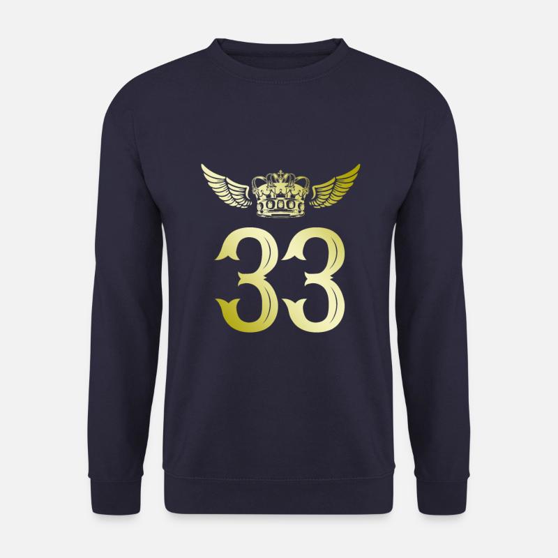 33 Number crown - Unisex Sweatshirt - navy
