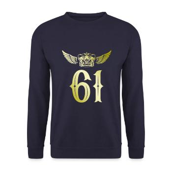 61 Couronne numérique - Sweat-shirt Unisexe - marine - Devant - Alina (178cm) & Michal (187cm)