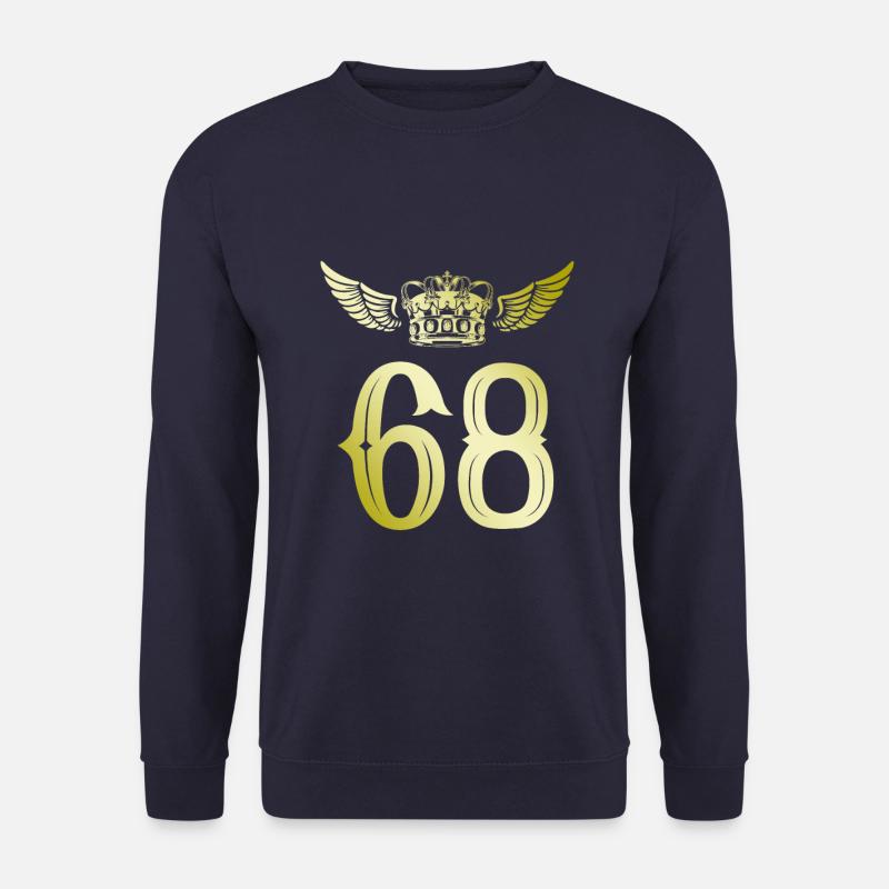 68 Zahl Krone - Unisex Pullover - Navy