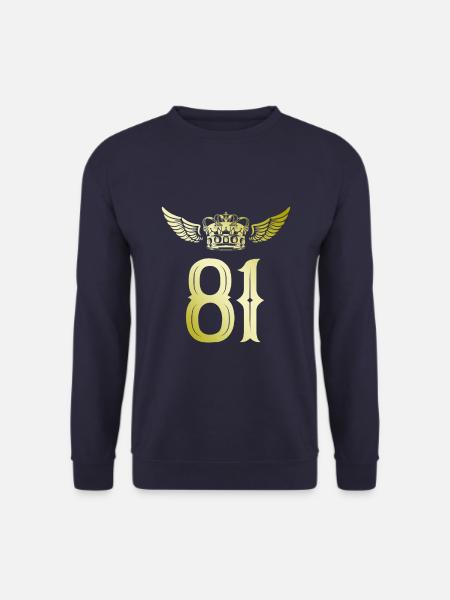 81 Number crown - Unisex Sweatshirt - navy