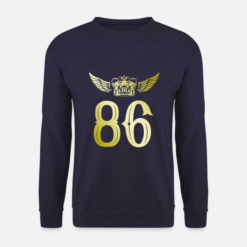 86 Zahl Krone - Unisex Pullover - Navy