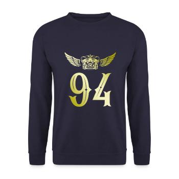 94 Couronne numérique - Sweat-shirt Unisexe - marine - Devant - Alina (178cm) & Michal (187cm)