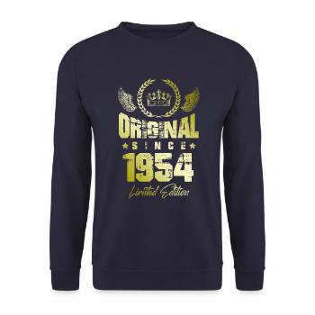 1954 limited edition - Unisex Sweatshirt - navy - Front - Alina (178cm) & Michal (187cm)