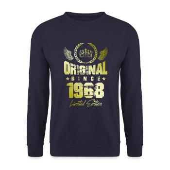 1968 limited edition - Unisex Pullover - Navy - Vorne - Alina (178cm) & Michal (187cm)