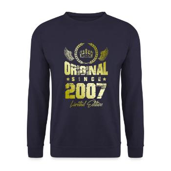 2007 limited edition - Unisex Pullover - Navy - Vorne - Alina (178cm) & Michal (187cm)