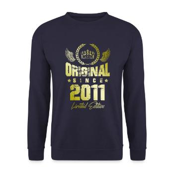 2011 limited edition - Unisex Pullover - Navy - Vorne - Alina (178cm) & Michal (187cm)